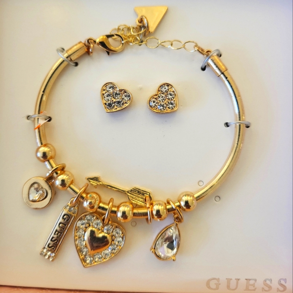 Charmed Bracelet w/ Stud Earrings